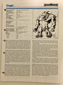 D&D AD&D 2E Monstrous Compendium Volume 11 - All Monster Sheets - No Tabs - Bild 1 von 2