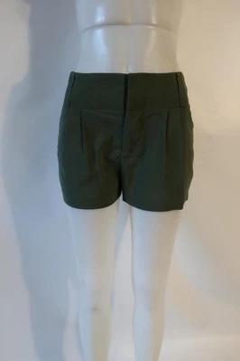 女式 Alice + Olivia 绿色前褶短裤 6 — 第 1/4 张图片