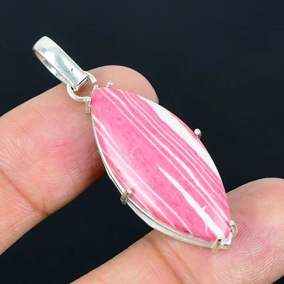 Colgante hecho a mano mosaico jaspe chapado en plata 925 de 1,97" Foto 1 de 3