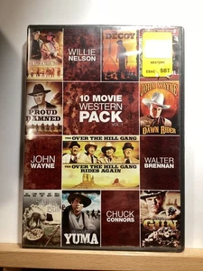 10 Movie Western Pack: (DVD, 2011, 2-Disc Set) Chuck Connors/Walter Brennan ++++ - Picture 1 of 3