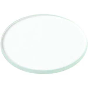 Plymor 2" Round, 3mm Thick Non-Beveled Clear Glass Circle - Picture 1 of 1