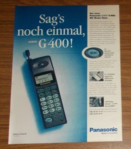 Publicidad rara PANASONIC GSM G400 teléfono móvil - Dilo de nuevo 1996 - Imagen 1 de 1