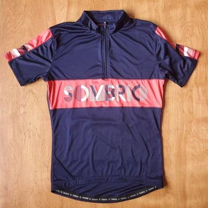 Sombrio Epik Radtrikot Herren L blau rot Spellout Kurzarm Gesäßtaschen - Bild 1 von 9