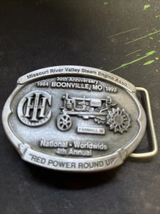 Vintage 1993 “Red Power Round Up” Belt Buckle IH Collectable Limited # 96 Of 625 - Picture 1 of 14