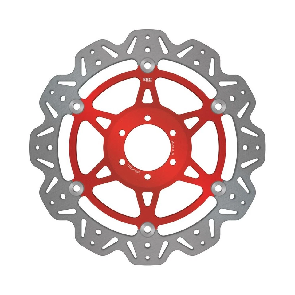 EBC Float Vee Rotor FR Rojo Buje Delantero Derecho para Moto Guzzi V11 1100 Scura 2001-03 Foto 1 de 1