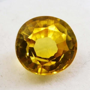 Natural 4.80 Ct Ceylon Yellow Sapphire Round Cut Certified Loose Gemstone - Imagen 1 de 6
