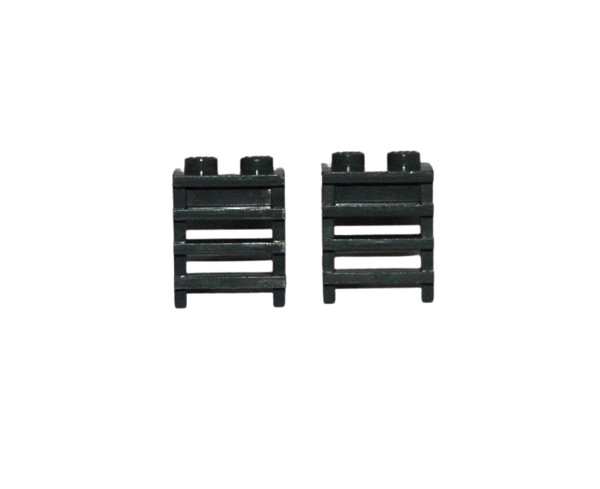 2 Lego® Eisenbahn 9V RC TRAIN Leiter Treppe BLAUGRAU ZUG - Bild 1 von 1