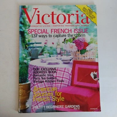 Victoria Magazine September 2002 Special French Issue 137 Ways To Capture The Ch - Image 1 of 4
