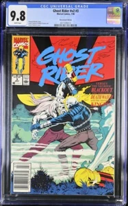 Quiosco Ghost Rider #3 CGC 9,8 V2 Vol 2 1990 variante Saltares Texeira - Imagen 1 de 2