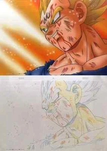 * 1990s Toei Animation Dragonball Z Animation Art Vegeta Toriyama Akira - Picture 1 of 1
