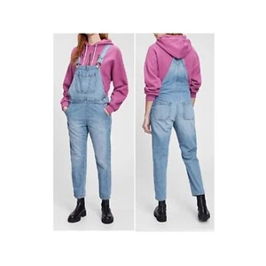 Gap Women's Denim Overalls JumpsuitsCotton Distress Loose Fit Medium - Picture 1 of 8