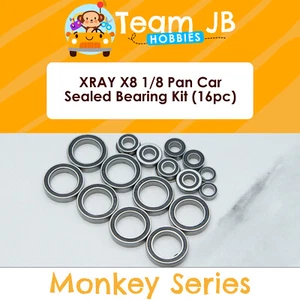 XRAY X8 1/8 Pan Car - 16 Pcs Rubber Sealed Bearings Kit - Picture 1 of 2