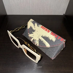 Genuine Miss sixty glasses Case & New UV Light Sunglasses White Frame - Picture 1 of 4