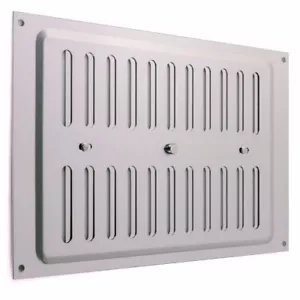 10 x DOUBLE BRICK 9" x 6" Metal Adjustable Hit Miss Air Vent Wall Cover Silver - Picture 1 of 12