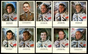 SOWJETISCHE KOSMONAUTEN, TERESCHKOWA, GRECHKO, TITOW, SATZ VON 18 SCHÖNEN ALTEN POSTKARTEN 1978 - Bild 1 von 3
