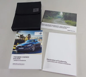 Owner's Manual + Cartera 3-Series BMW F30 Saloon 318i-335d + Xdrive Desde 2017 - Imagen 1 de 1