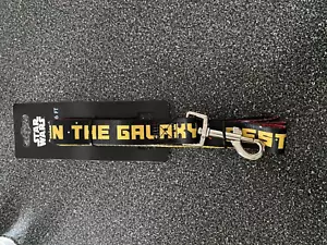 NWT DISNEY Star Wars The Best Dog In The Galaxy Large Dog Lead 6 Foot Leash - Picture 1 of 2