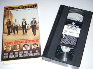 The Wild Bunch VHS 1995 Restored Directors Cut  William Holden, Ernest Borgnine  - Picture 1 of 6