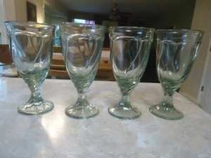 Set of 4 Noritake Sweet Swirl Light Green 7 3/8" 12 oz Iced Teas - Picture 1 of 4