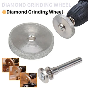 2Inch Diamond Grinding Wheel with 1/4" Mounting Mandrel for Drill Die Grinder - Picture 1 of 10