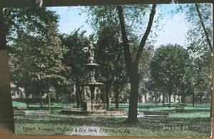 Franklin, Pa - Egbert Memorial fountain- Posted 1913 - Picture 1 of 2