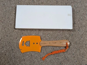 Marbles Chopper Machete Orange Carbon Steel & Natural Wood Outdoor 13.5" MR557 - Picture 1 of 10