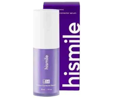 Hi smile v34 Colour Corrector Serum 30ml Teeth Whitening Gel Purple Toothpaste - Image 1 of 3