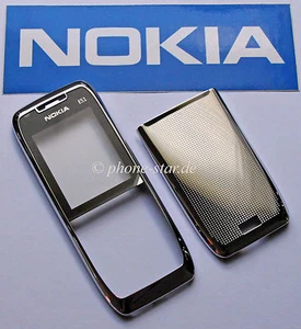 GENUINE NOKIA E51 A-COVER FRONT BATTERY COVER BACKCOVER HOUSING FACE WHITE STEEL - Picture 1 of 1