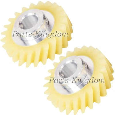 2 pezzi per KitchenAid Artisan miscelatore pezzo di ricambio riparazione ingranaggi a vite senza fine W10112253 - Immagine 1 di 2