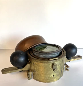 1943 WWII U.S. NAVY NO. 3 - 5” Domehead Binnacle Compass - Picture 1 of 13