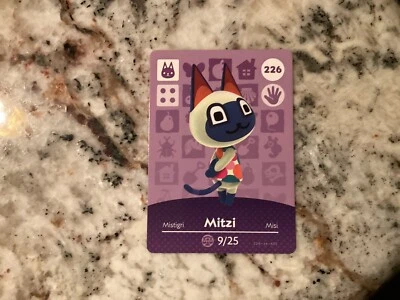 MITZI 226 Animal Crossing Amiibo Authentic Nintendo Mint Card From Series 3