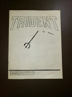 Stern TRIDENT Original Pinball Manual - Image 1 of 4