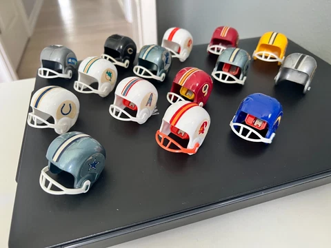 Vintage NFL Mini Football Helmet Gumball Vending Pencil Sharp - Pick from List Cover