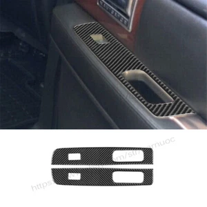 For Lincoln Navigator 2007-2014 Carbon Fiber Rear Window Lift Switch Panel Cover - Picture 1 of 10