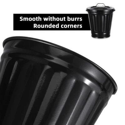1PC Creative Tabletop Trash Can Lovely Waste Bin Small Flower Pot with Lid - Image 1 of 4