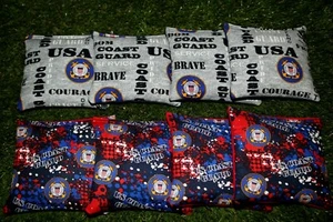 Juego de 8 bolsas de frijoles Cornhole de regulación ACA GUARDACOSTAS EE. UU. - Imagen 1 de 2