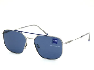 ZEISS ZS22106S TITANIUM Designer Sunglasses Sonnenbrille Satin Silver 56/17/145 - Picture 1 of 8