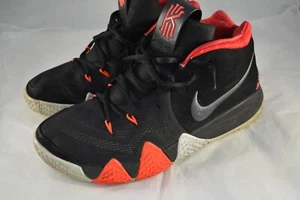 Mens NIKE Kyrie Irving 4 Black Red Basketball Shoes Size 11 - Picture 1 of 9
