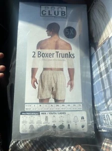 2 PCS ROCLUB PRO CLUB MEN'S BOXERS Brand New, Never Opened  Size 5x - Picture 1 of 2