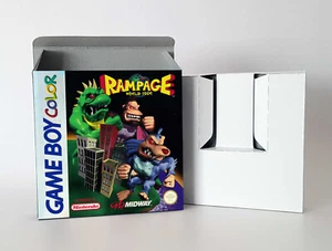 Rampage World Tour EUR Nintendo Game Boy Color GBC Caja y Bandeja de Repuesto Vacías - Imagen 1 de 3