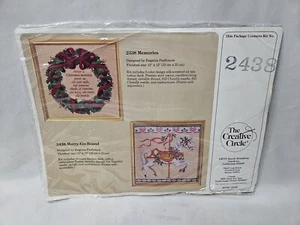 Vintage 1988 Creative Circle Crewel Embroidery Kit 2438 Merry-Go-Round Horse New - Picture 1 of 8