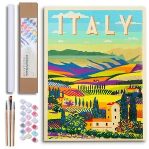 DIY Paint by Numbers Kit for Adults Canvas Beginner - 16" x 20" Country Paint... - Picture 1 of 8