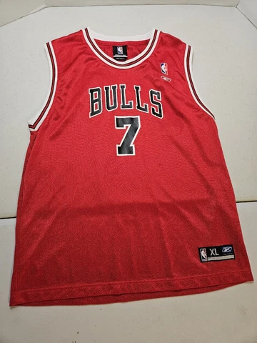 Men's Reebok NBA Chicago Bulls #7 Gordon Sports Basketball Jersey Size XL AS IS Cover