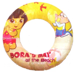 DORA LA EXPLORADORA EN LA PLAYA ~ ANILLO DE NATACIÓN INFLABLE - Imagen 1 de 1