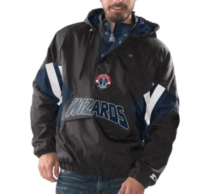 Washington Wizards Starter VINTAGE ENFORCER Hooded Half-Zip Pullover Jacket - Bild 1 von 2