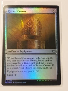 Runed Crown - NM - FOIL - UNCOMMON [Kaldheim] MTG - Picture 1 of 1