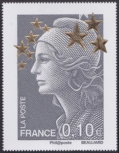 2012 Frankreich Nr. 4662C ** Maxi Marianne de l ́Europe Etoiles d ́Or (für 0,10 €) 60x78 mm	  - Bild 1 von 1