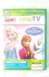 Leap Frog Leap TV Educational Math Game Disney Frozen Mathematics Anna Elsa Olaf - Picture 1 of 7