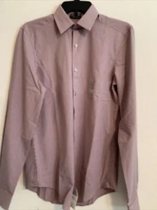 NWT Van Heusen Men’s LS Button Down Sz XS Mulberry/White Retail $60 (MW-302 X2) - Picture 1 of 6