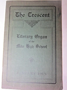Vintage January 1915 MILO HIGH SCHOOL Literary Organ COLUMBUS OHIO Local Ads - Picture 1 of 12
